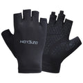 Half Finger Gloves Breathable Bike Riding Gloves Reflective Bike Protection Gloves Bicycle Hiking Gloves for Outdoor Sports Zpaxo Black M