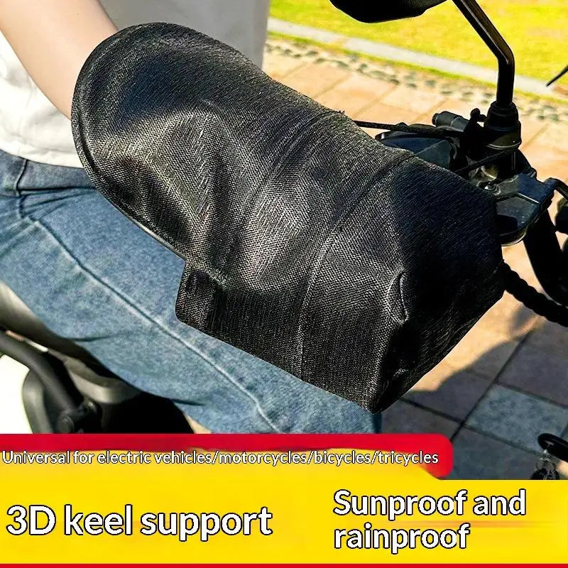 Silver-Coated Handlebar Gloves – UV & Waterproof Summer Riding