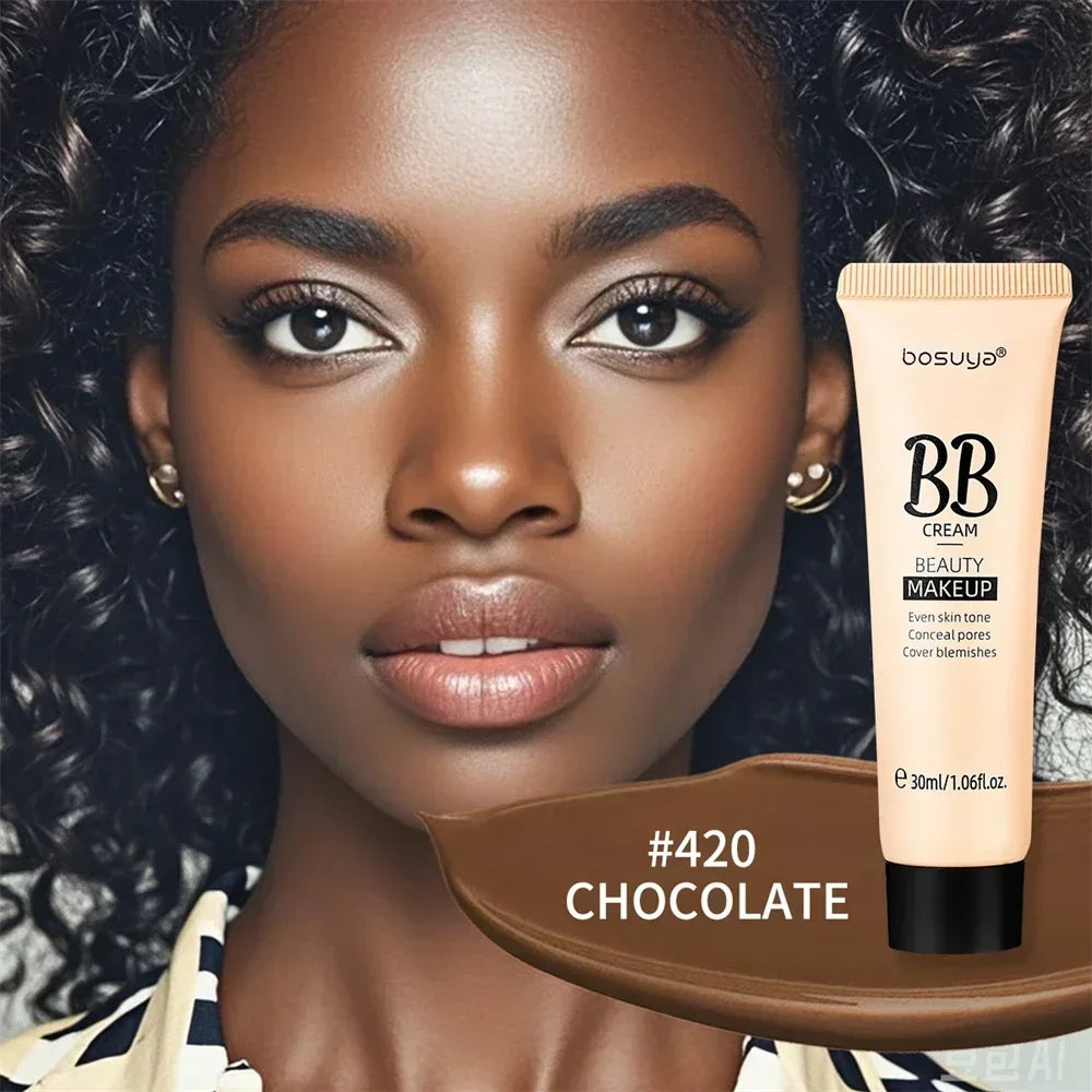 Natural Coffee BB Cream Whitening Waterproof Lasting Moisturizing Foundation Full Cover Facial Blemishes Acne Concealer Cosmetic Zpaxo 420-CHOCOLATE