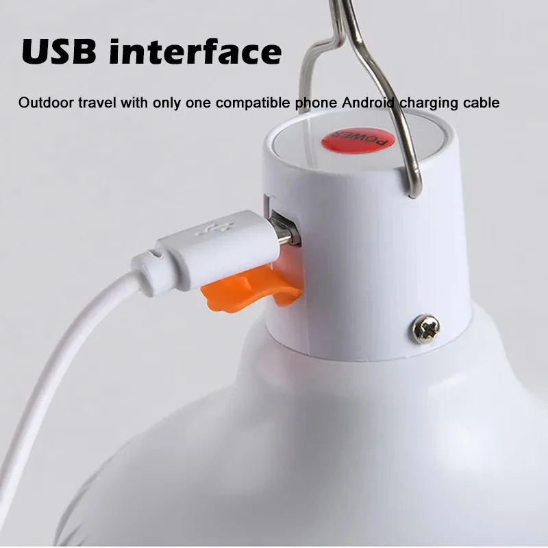 USB Rechargeable LED Camping Lantern – 5 Modes Flashlight