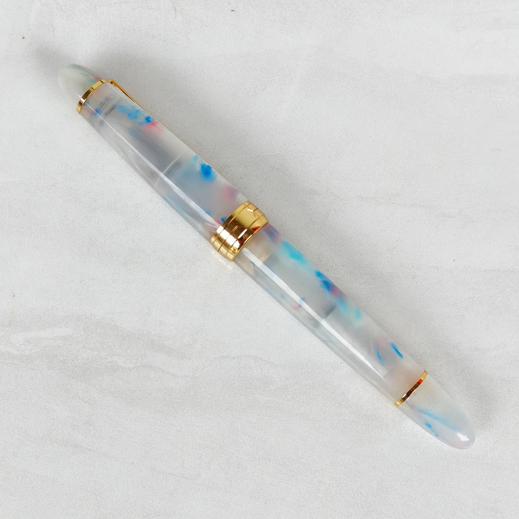 Kaigelu 356 Resin Fountain Pen with Gold Clip, EF/F/M Nibs, Beautiful Five-Color Writing Pen, Office Business Home Gift Ink Pen Zpaxo
