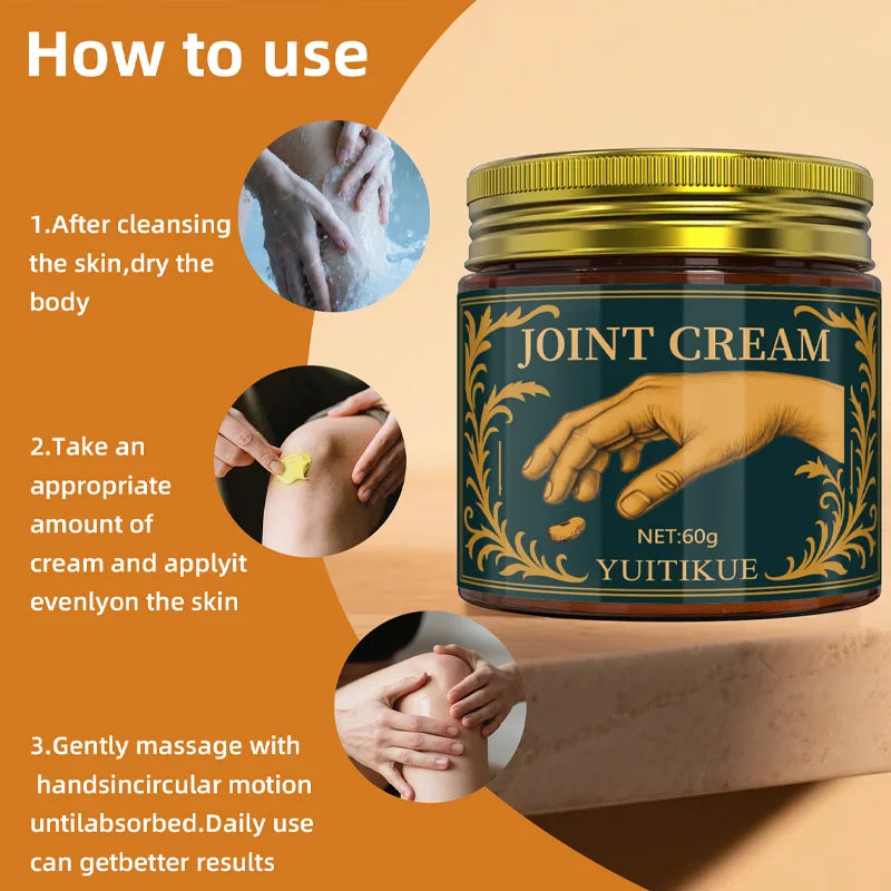 YUITIKUE Joint Care Cream 60g – Bee Venom, Collagen & Hyaluronic Acid Joint Care Cream Zpaxo