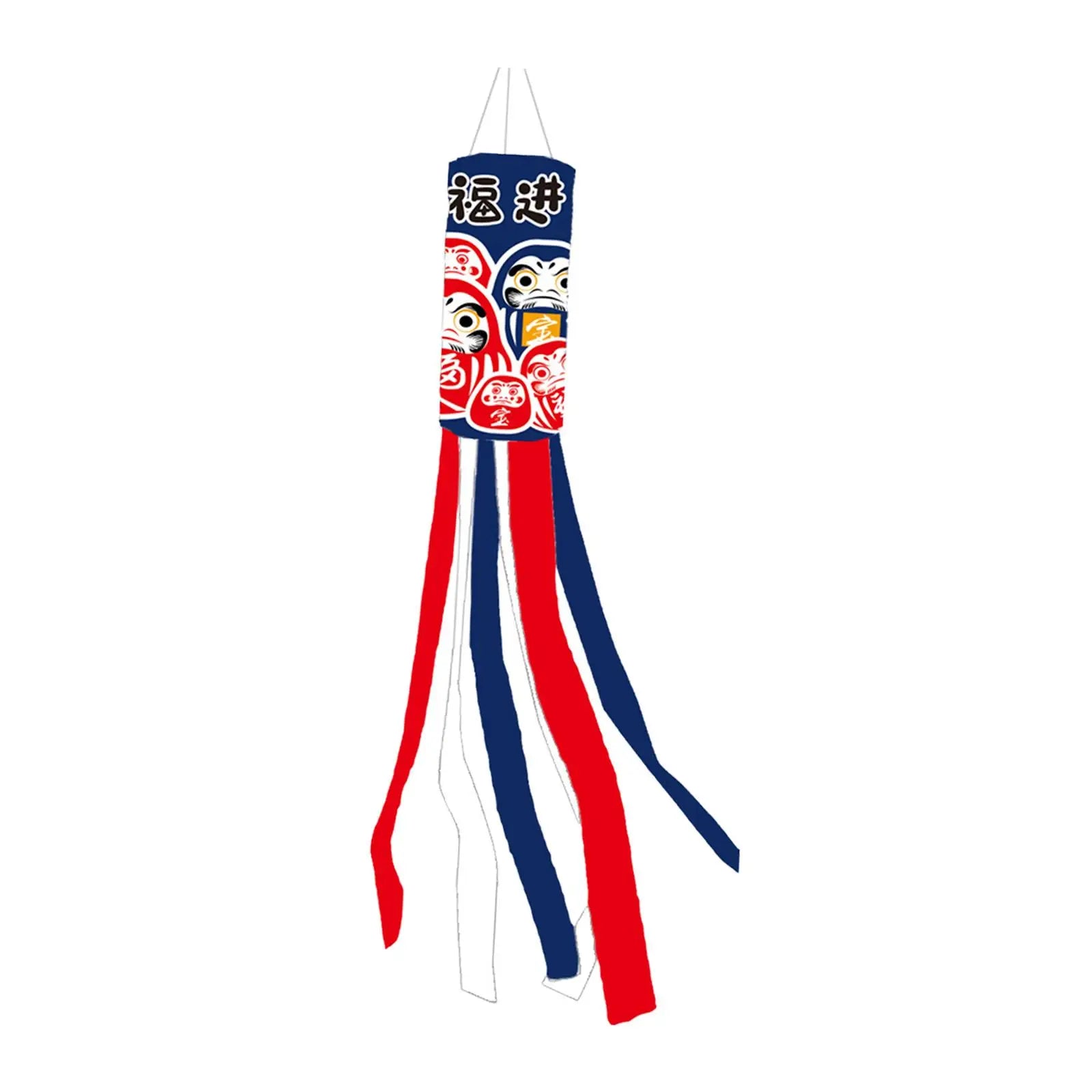 Carp Japanese Wind Pipe Flag Polyester Creative Hanging Decorations for Sushi Bar Restaurant Home Festival Outside Gifts Zpaxo H