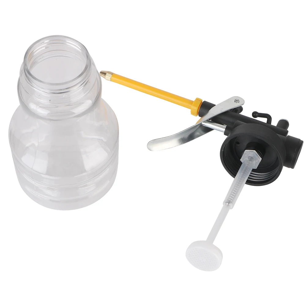 Clear Oil Can Hand Tools Lubricator Pump Cans Pressure Oiler Grease