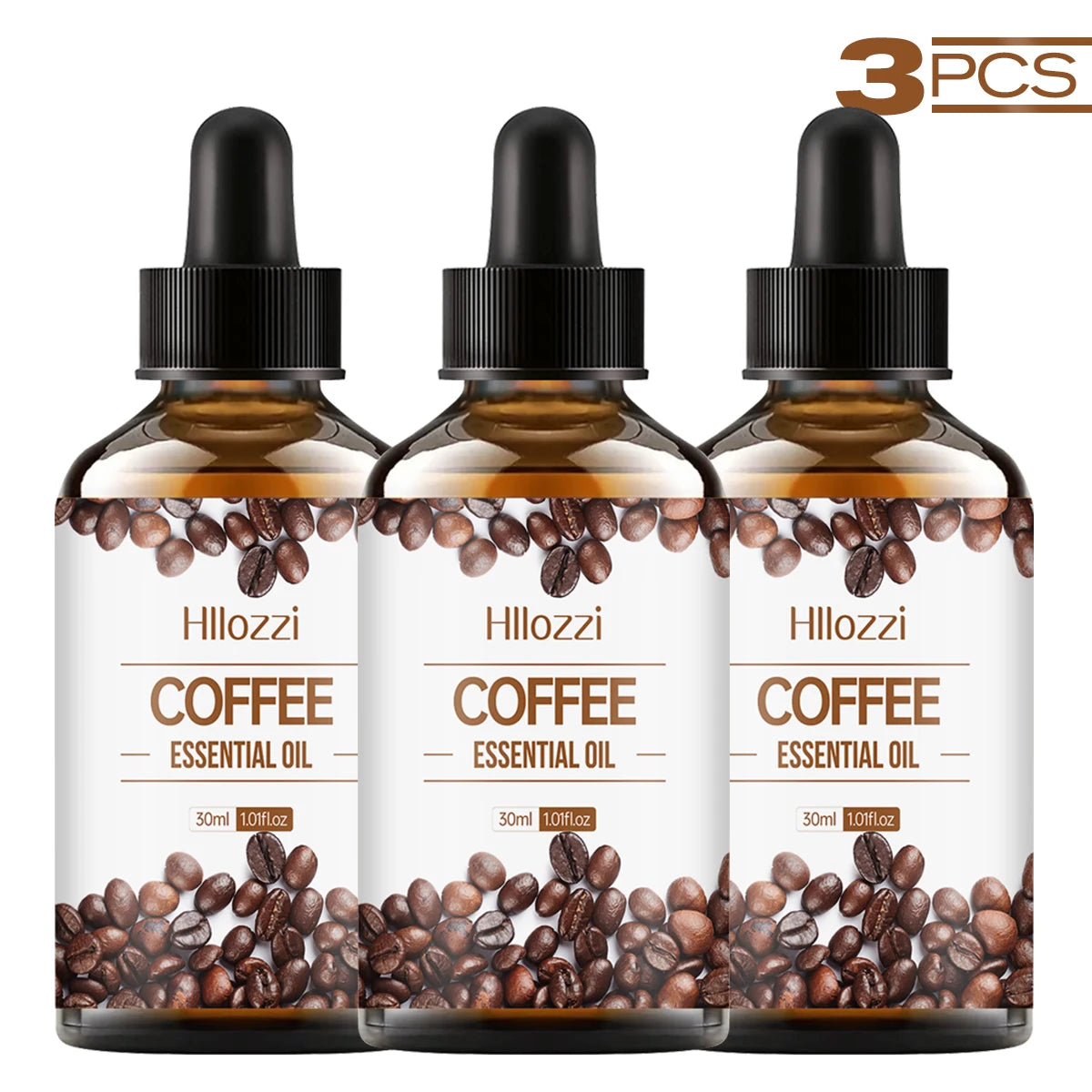 Plant Essential Oil 3 Fruit Aromatherapy Soap Making DIY Multi Zpaxo COFFEE 3PCS 30ml