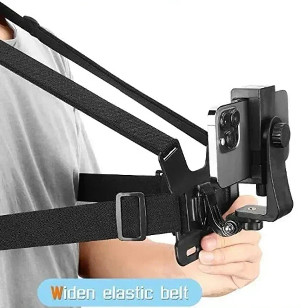 Phone Chest Strap Mount Belt Iphone 14 Holder Mobile Smartphone Gopro Zpaxo