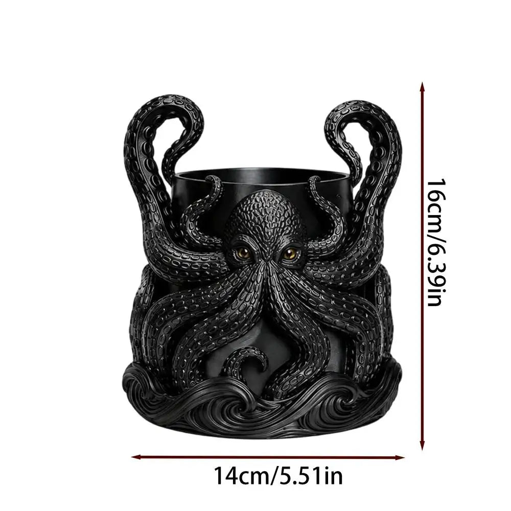 Octopus Planter Nautical Home Decor Drainage Animal Planters Office