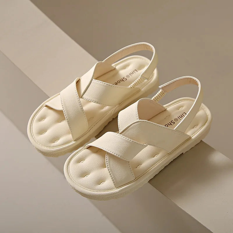 Flat Sandals Women's Summer 2025 Soft Bottom Non-slip Student Beach