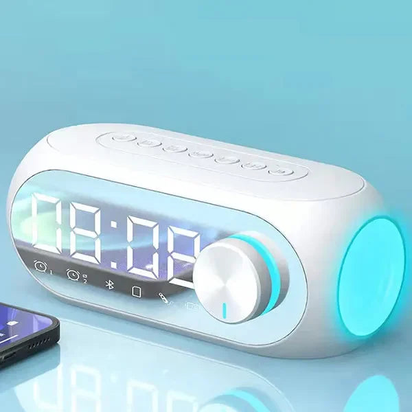 Outdoor Portable S8 Bluetooth Speaker Alarm Clock FM Radio Wireless