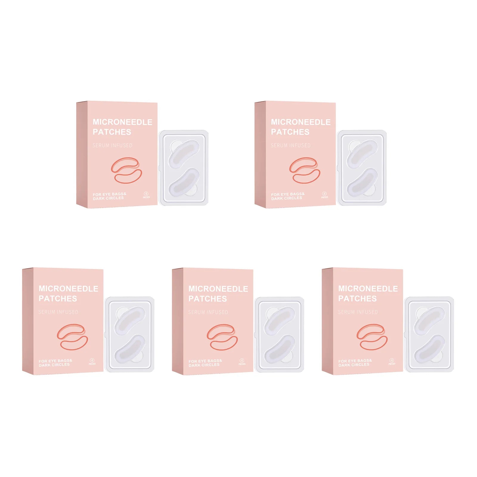 Retinol Microneedle Eye Patches – Dark Circles & Anti-Aging Microneedle Eye Patches Zpaxo 20 pairs Boxed