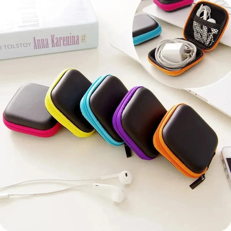 Mini EVA Zipper Storage Bag – AirPods, Earphone & Cable Case