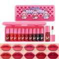 Lip Gloss Set of Ten, Mirror-Like, Glossy, Plumping, Brightening, Complexion-Enhancing Lipstick, Moisturizing, Non-Stick, Long-Lasting Lip Gloss Zpaxo Dr155