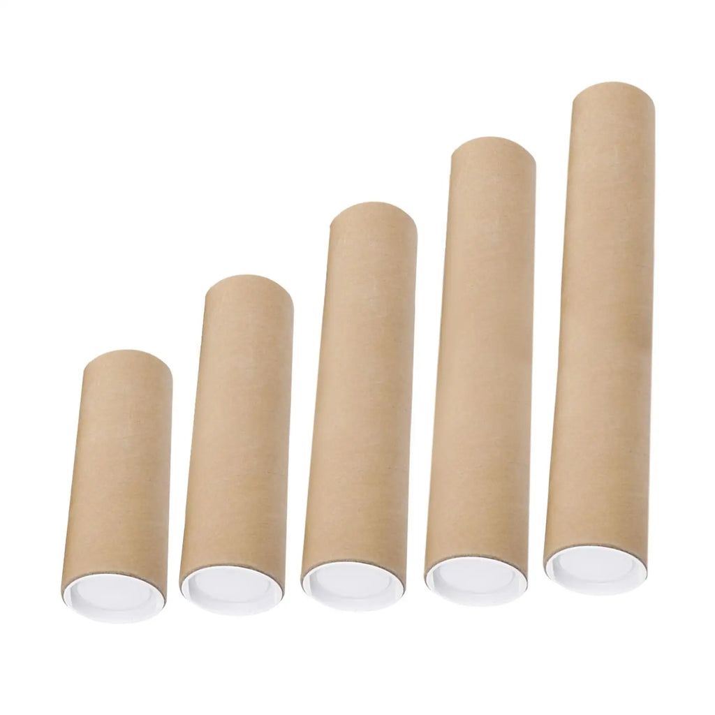 Long Cardboard Poster Tubes Mailing Caps Storage Postal Tube Zpaxo 40cm