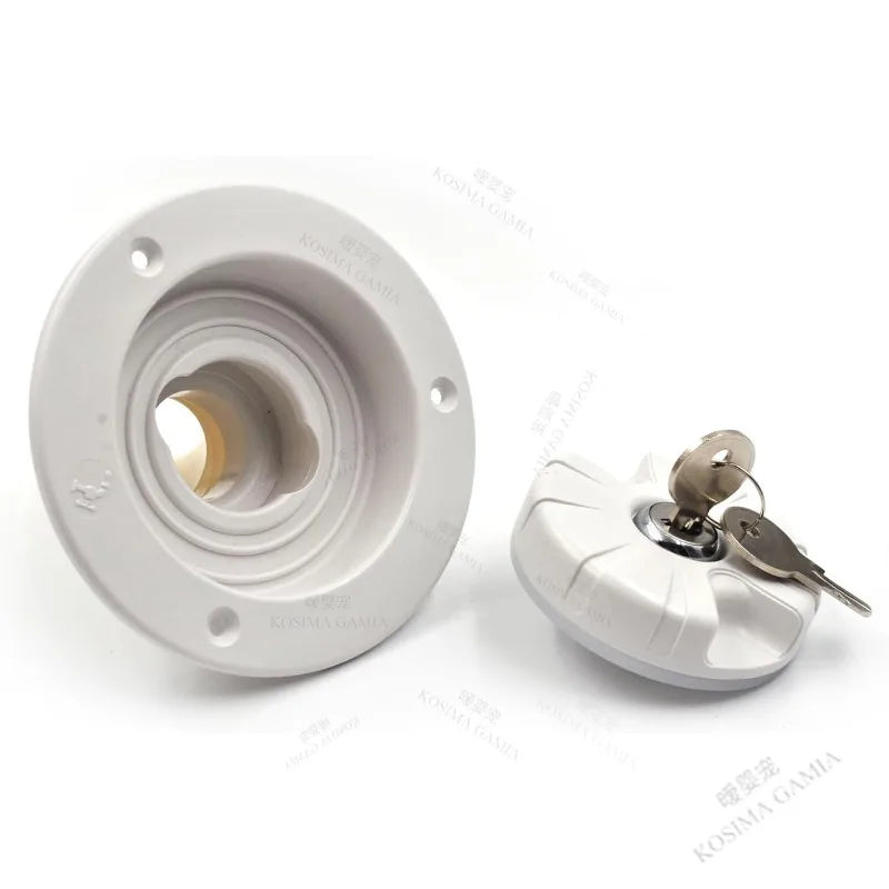 Round Gravity Water Inlet with Lock for RV Camper Boat