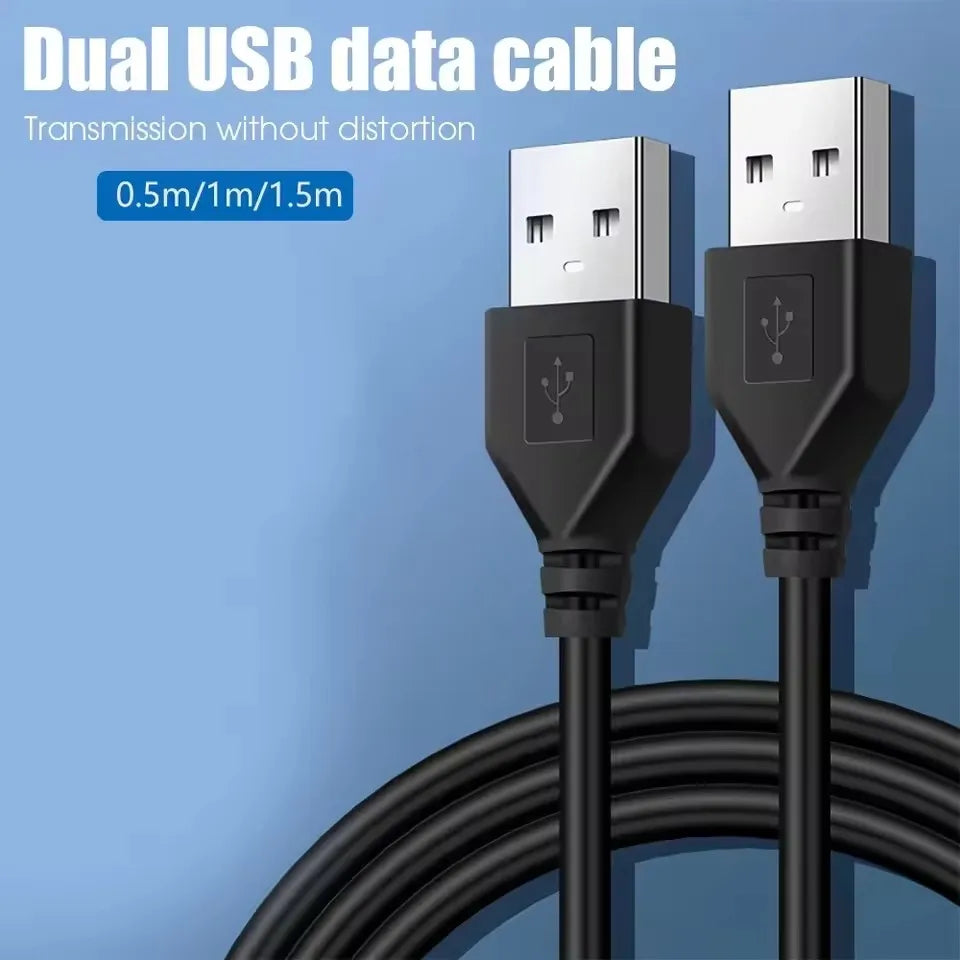 USB Male to Male Extension Cable – 0.5m, 1m, 1.5m Data Transfer USB Extension Cable Zpaxo