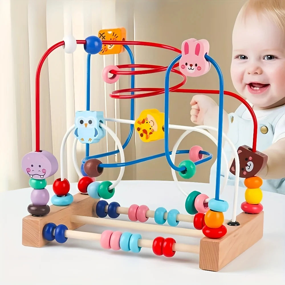 Toys Infants Puzzles Wrapped Beads Toddlers Figure Out Learn About