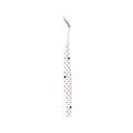 Stainless Steel Curved Stickers Tweezers Precision Cartoon False Zpaxo White