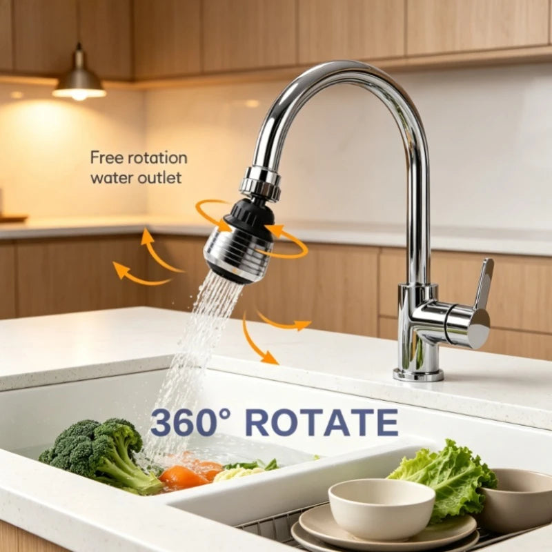 360 Rotating Water Saving Faucet Aerator Kitchen Diffuser Nozzle