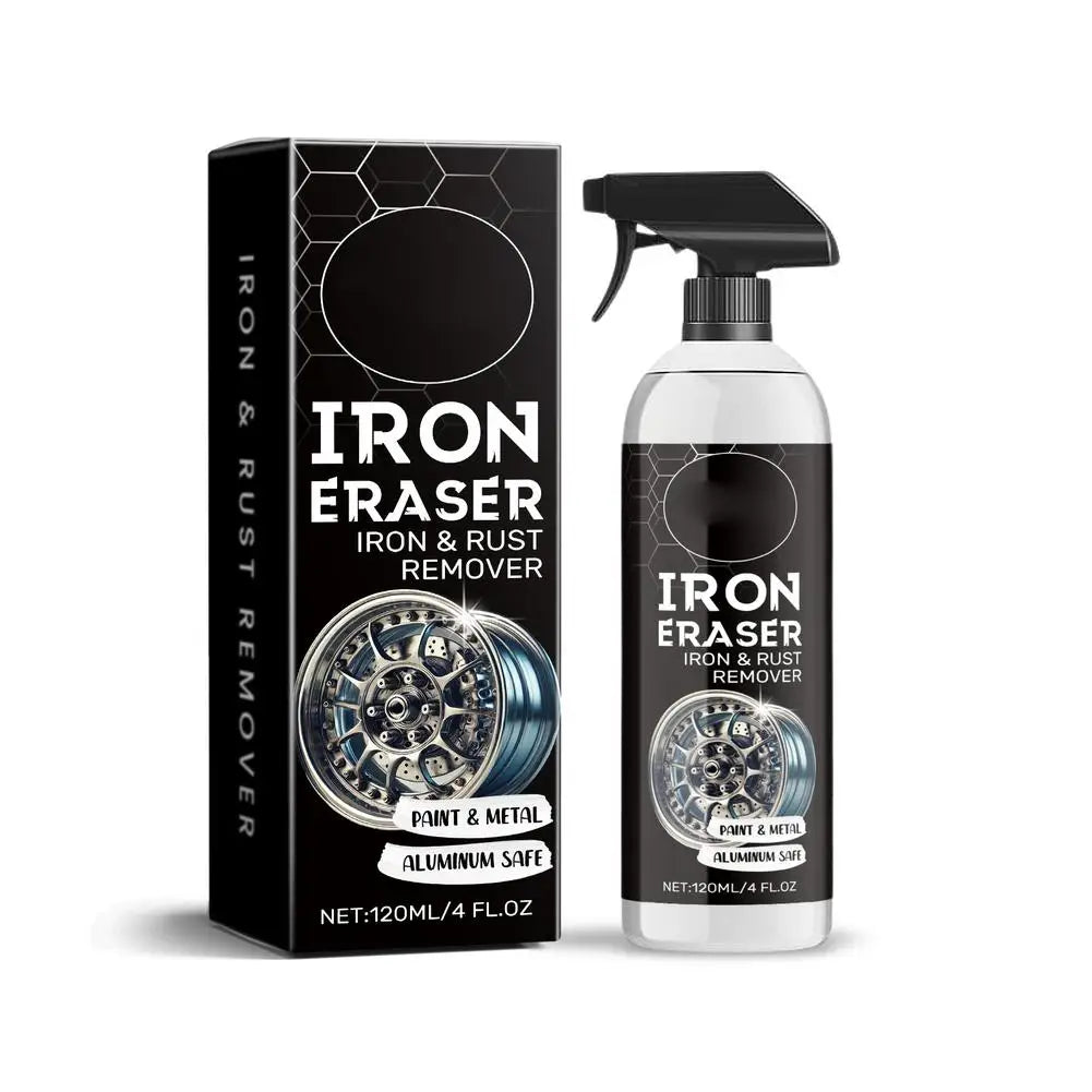 Car Wheel Rust Remover Spray Car Rust Remover Derusting Spray Safe Stains Fast-Acting Formula for Car Detailing Restores Shine Zpaxo 1PC