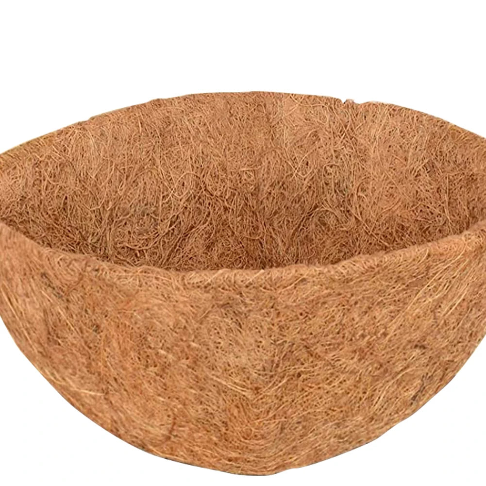 Natural Hanging Basket Liner Multifunctional Coconut Planter Cushion Waterproof Cuttable Replaceable for Garden Balcony Supplies Zpaxo