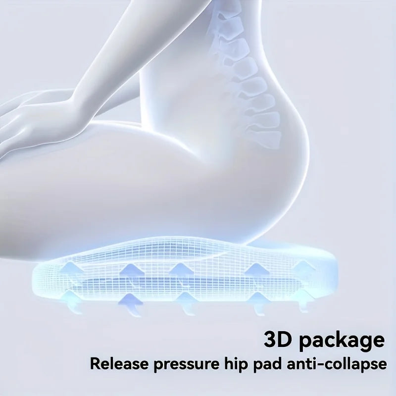 Ergonomic Memory Foam Seat Cushion Adjustable Hip Lumbar Support