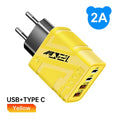 120w 4 Ports Usb C Charger Fast Charging 3 0 Phone Wall Adapter Eu Us