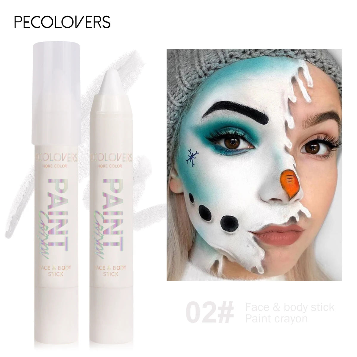 Face & Body Paint Sticks Body Paint in Blue black green Sweat-Proof & Water-Resistant Halloween & LongLasting Effect Zpaxo 02