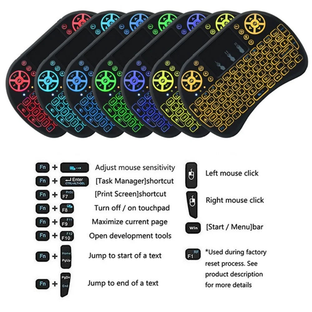 I8 Mini Wireless Keyboard 2.4G Air Mouse Touchpad for Smart TV Wireless Mini Keyboard Zpaxo