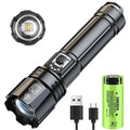 KDULIT 2000 Lumen LED Tactical Flashlight USB-C Rechargeable
