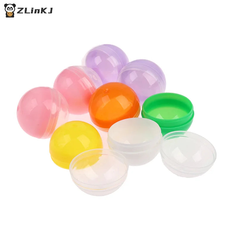 ▶100Pcs Mini 28/32/35/38MM Clear Transparent Plastic Capsule Toy Surprise Ball Tiny Container Making Things Model Kids Party Toy Zpaxo
