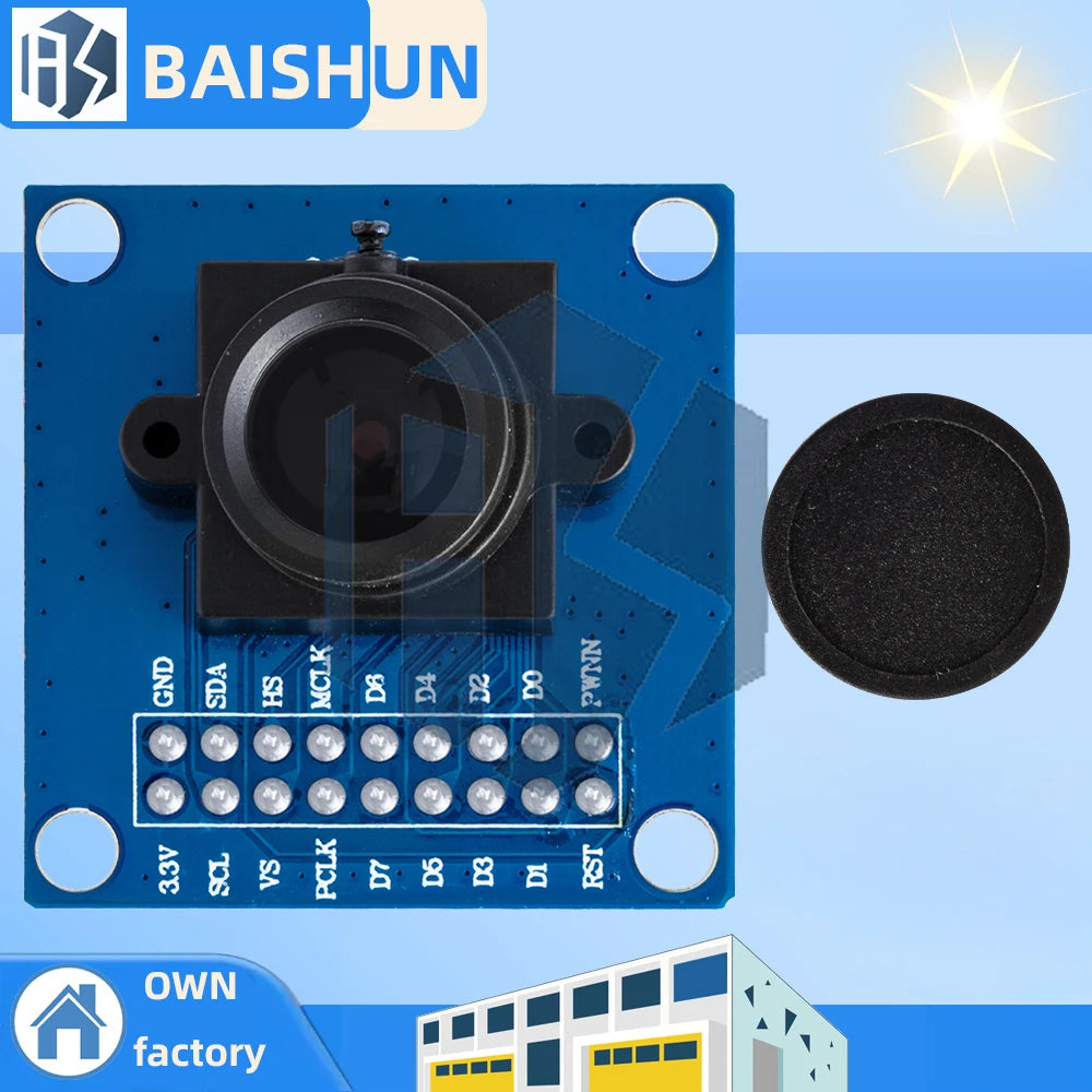 OV7670 Camera Module Supports VGA CIF Auto Exposure Control Display Zpaxo
