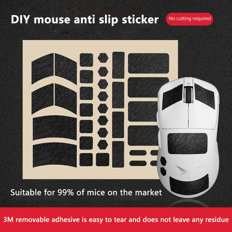 Non Slip Suck Sweat Mouse Grip Tape Skate Sticker Mice Anti-Slip Sticker For Universal Gaming Wireless Mouse For E-Sport Gamer Zpaxo