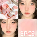 Cloud Soft Matte Blush Stick for a vibrant, brightening, natural bare makeup look, enhancing flawless skin tone Zpaxo 03 triple