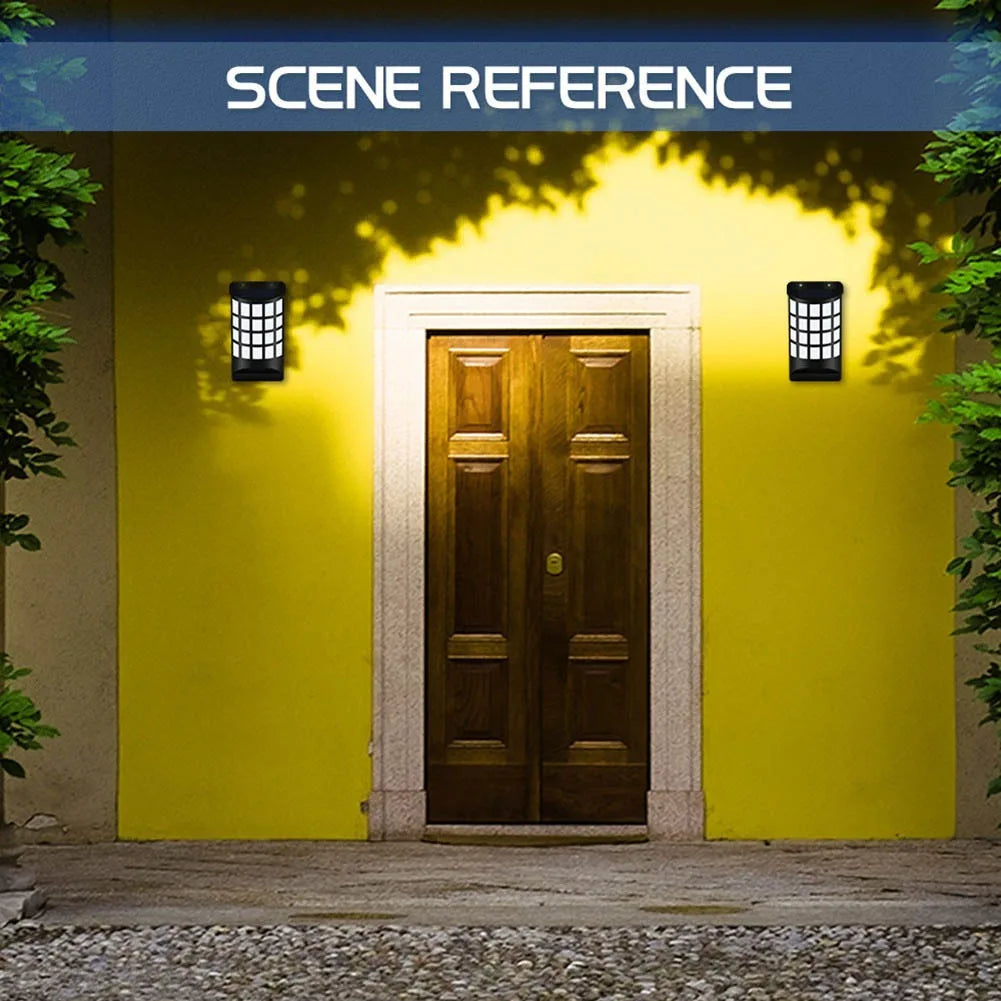 Solar Flame Lamps Outdoor LED Light Waterproof IP65 Lamp Fence Patio Zpaxo