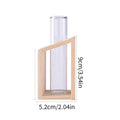 Test Tube Glass Vase Plant Propagation Station Hydroponic Vases for Plants with Wooden Stand Terrarium Office Home Desktop Decor Zpaxo J24012061
