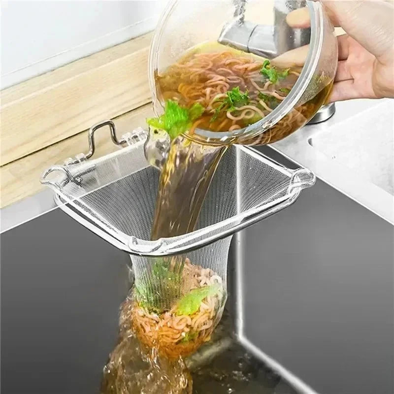 1/ 50Pcs Disposable Kitchen Sink FilterMesh Sewer Garbage Filter Meal Residue Pool Mesh Bag Drainage Screen Sink Garbage Net Zpaxo