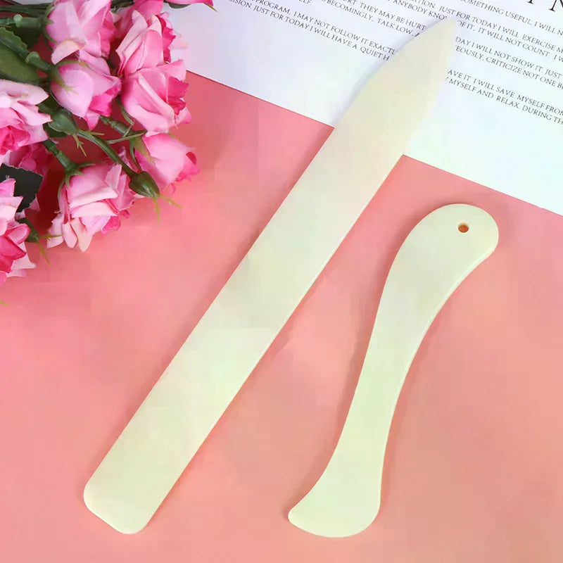 Leather Scoring Folding Creasing Paper Accessory Bone Folder Craft Tools 2Pcs Zpaxo