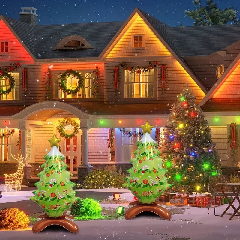 Large Standing Star Christmas Tree Foil Balloon Indoor Outdoor Party
