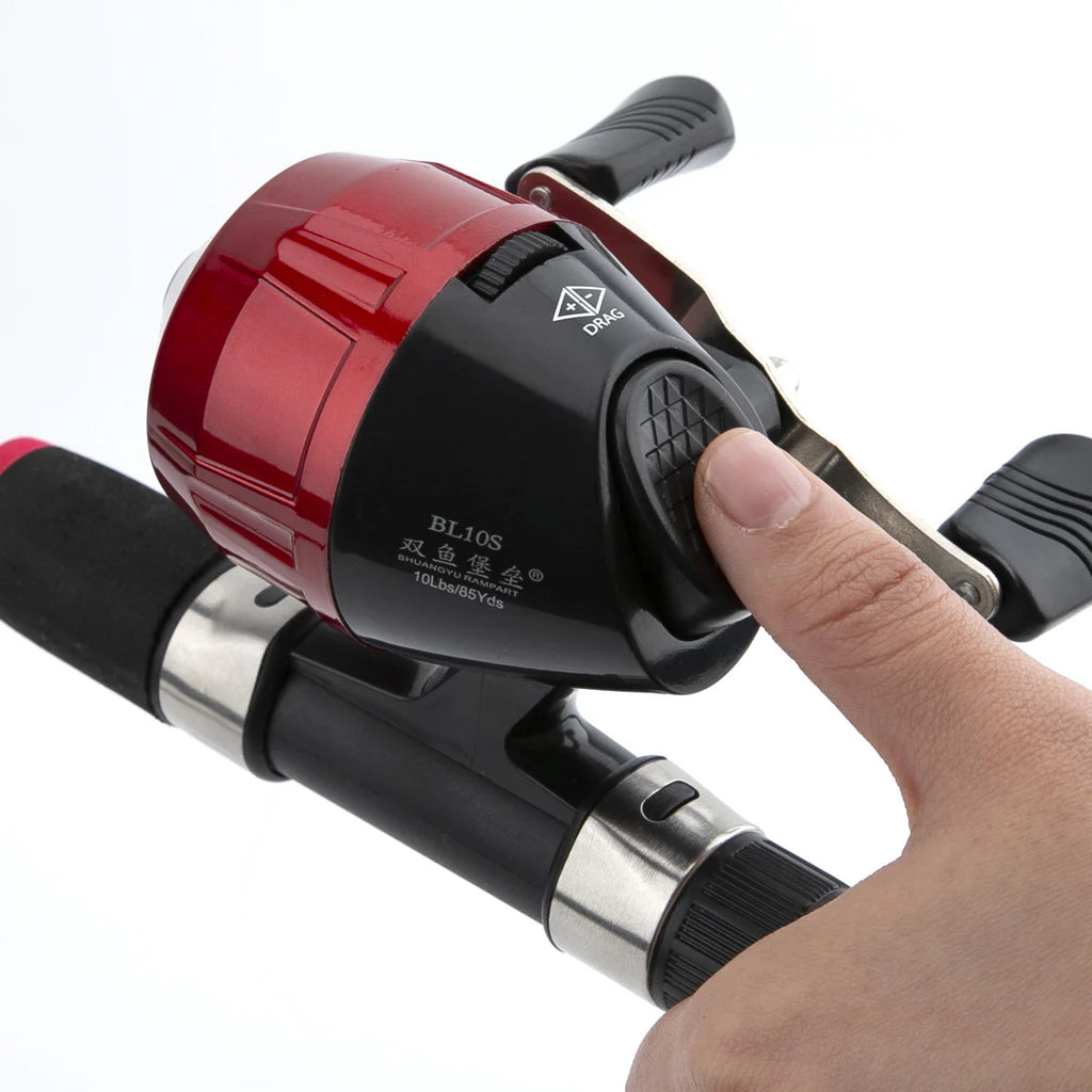 Beginner's 1.8m Telescopic Carbon Fishing Rod Complete Set