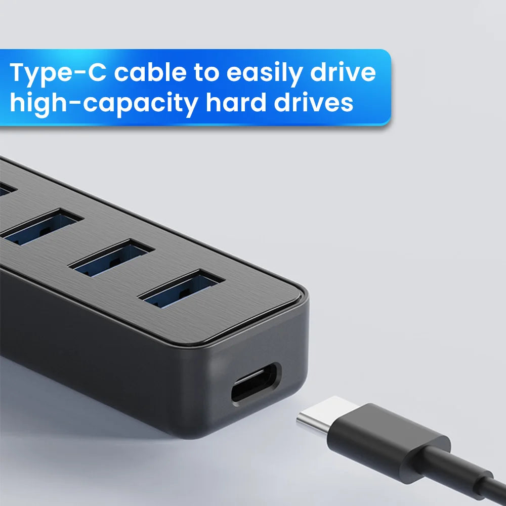 USB 3 0 Power Adapter 4 Port Splitter Hub C Multiple Expander Speed Zpaxo