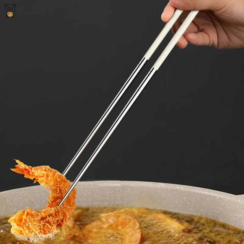 Stainless Steel Chopsticks Long Cook Noodles Deep Fried Pot Chinese Zpaxo