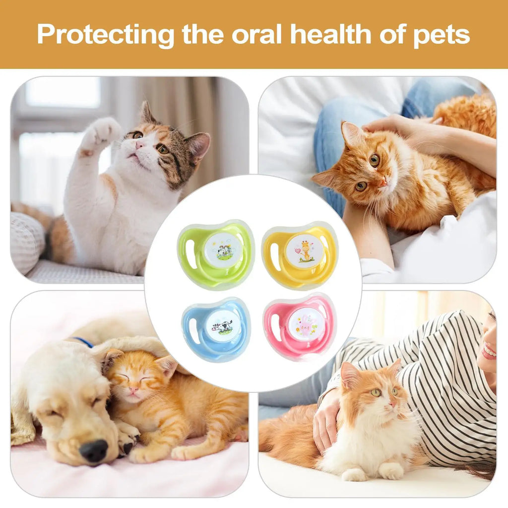 Kitten for Suckling Pet Suckling Puppy 4 Pieces Butterfly-Shaped Silicone Toy with Dust Cover for Pet Animals Zpaxo