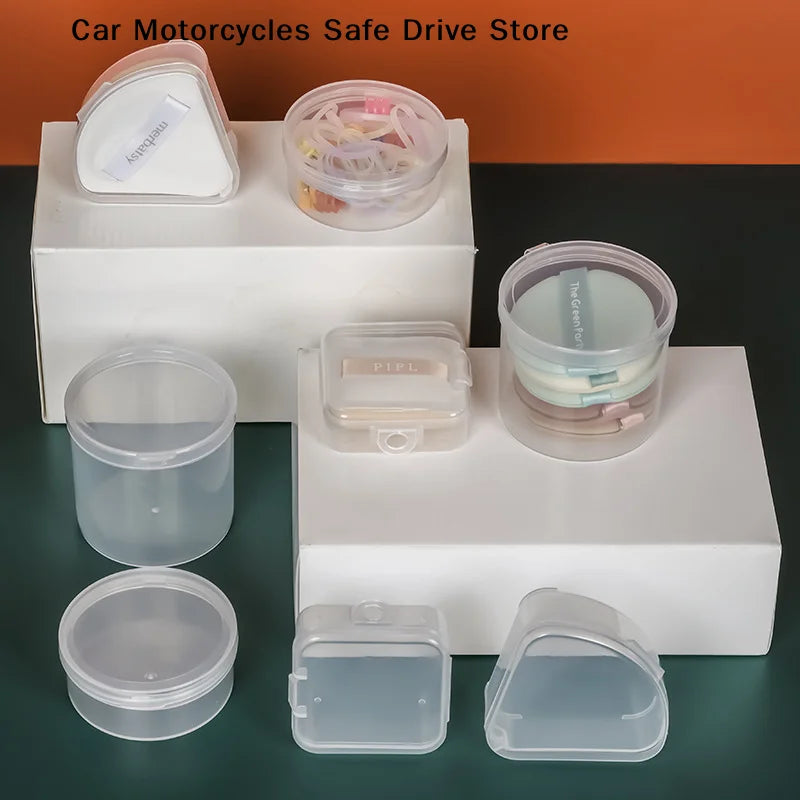 CMPlastic Box Case Triangle Round Square Puff Transparent Sponge