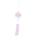 Japanese Glass Wind Sakura Chimes Hanging Craft Bell Home Decor