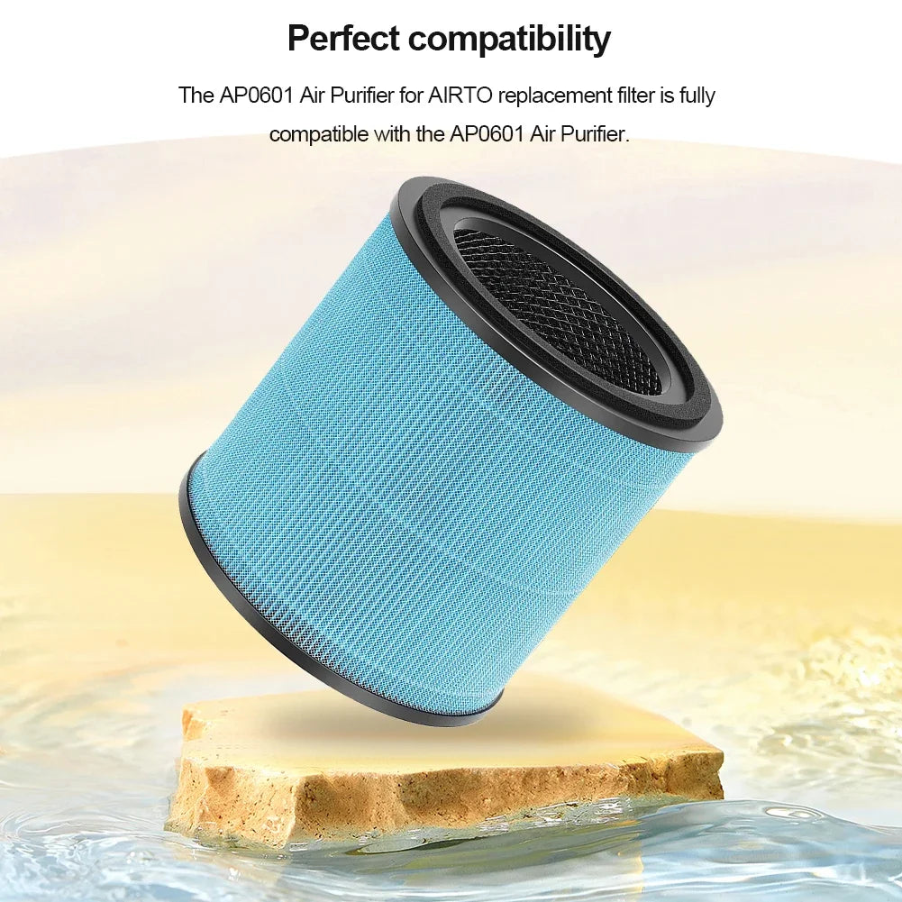 AP0601 Air Purifier Replacement Filter Accessories Parts Filter Cartridges AP0601 Air Filter Compatible with AIRTOK Air Purifier Zpaxo