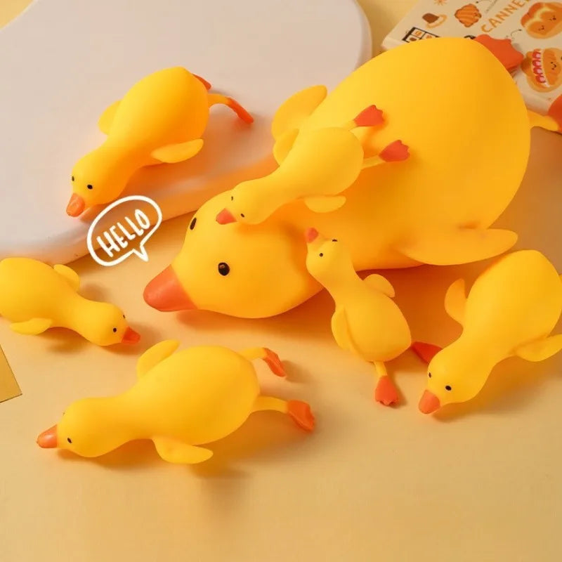 Squishy Antistress Duck Fidgets Toys Cute Goose Animals Vent Toys for Kids Adults Decompression Stretch Toys Friends Best Gift Zpaxo