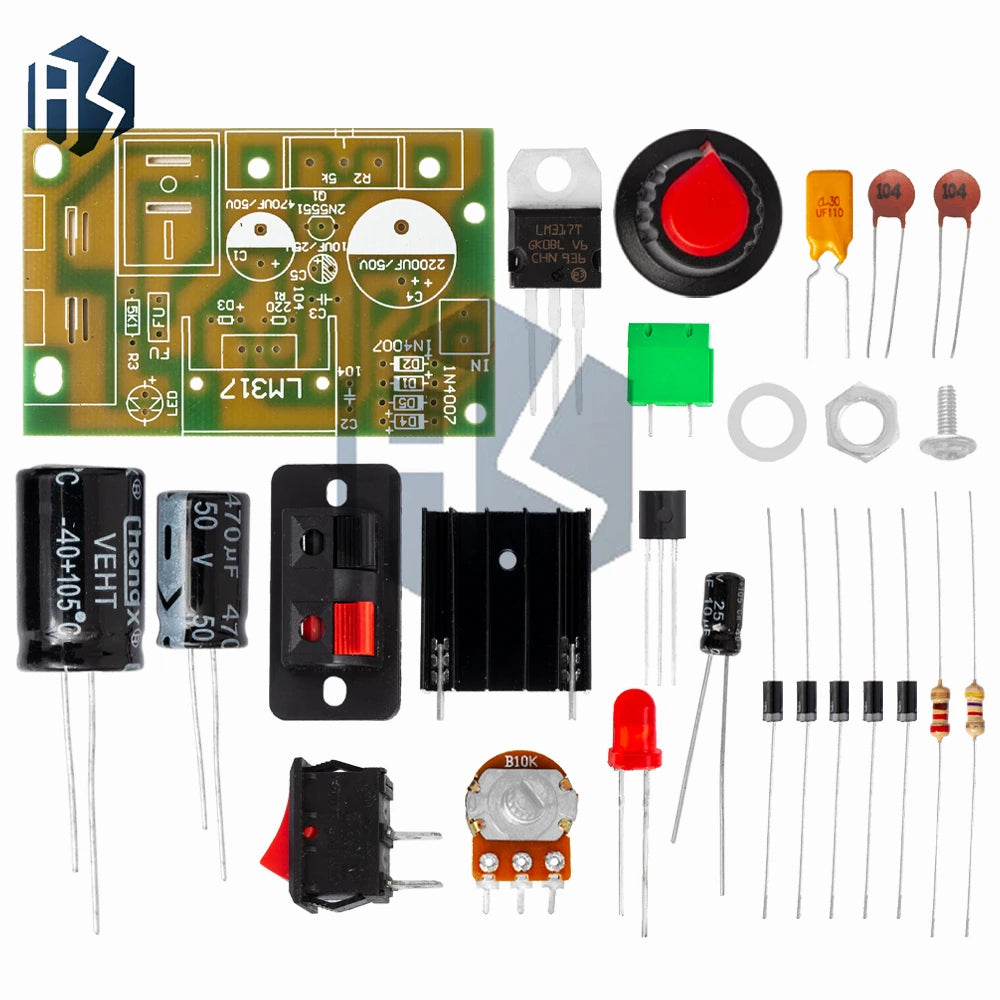 LM317 Adjustable Linear Voltage Regulator Module DIY Power Supply Zpaxo