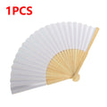 1-50PCS Paper Bamboo Folding Hand Fan Wedding Personalized Fans Party Decor Art Craft Chinese Dance Fan DIY Folding Fan Zpaxo 1PCS