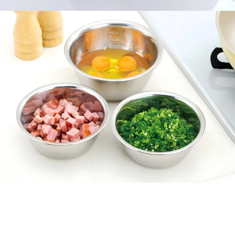 5-piece Household Stainless Steel Pots Bowls Picnic Camping Barbecue Zpaxo