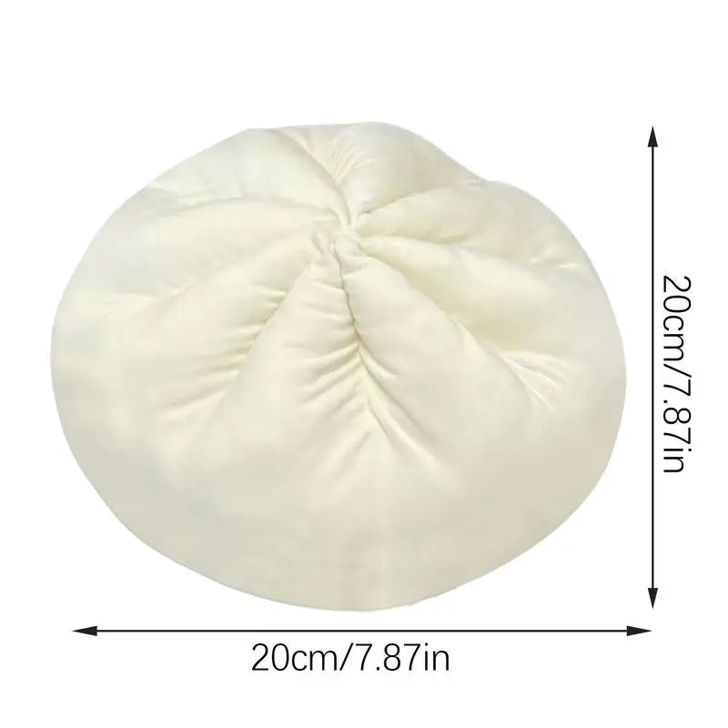 Plush Food Funny Plush Skin-Friendly Big Buns Design Pillows For Kids Living Room Decor Girls Boys Favorite Comfortable Zpaxo